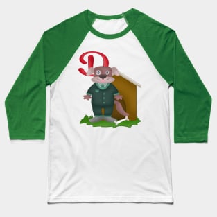 D is for Dog Baseball T-Shirt